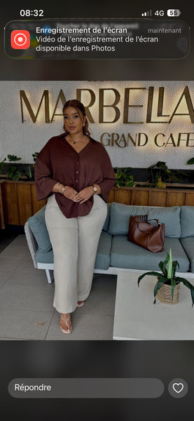 Chemise boutonnée pour femme