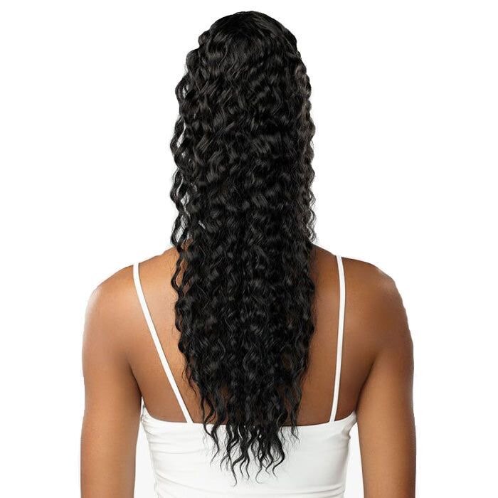 Perruque queue-de-cheval curly