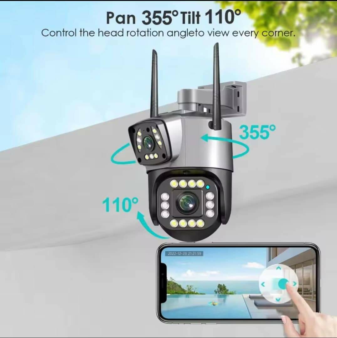 Caméra Wi-Fi double objectif