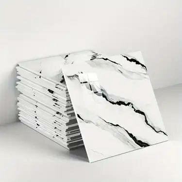 Carrelage en céramique marbrée