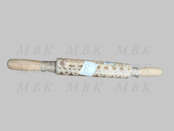 Rouleau à pâtisserie motifs bois