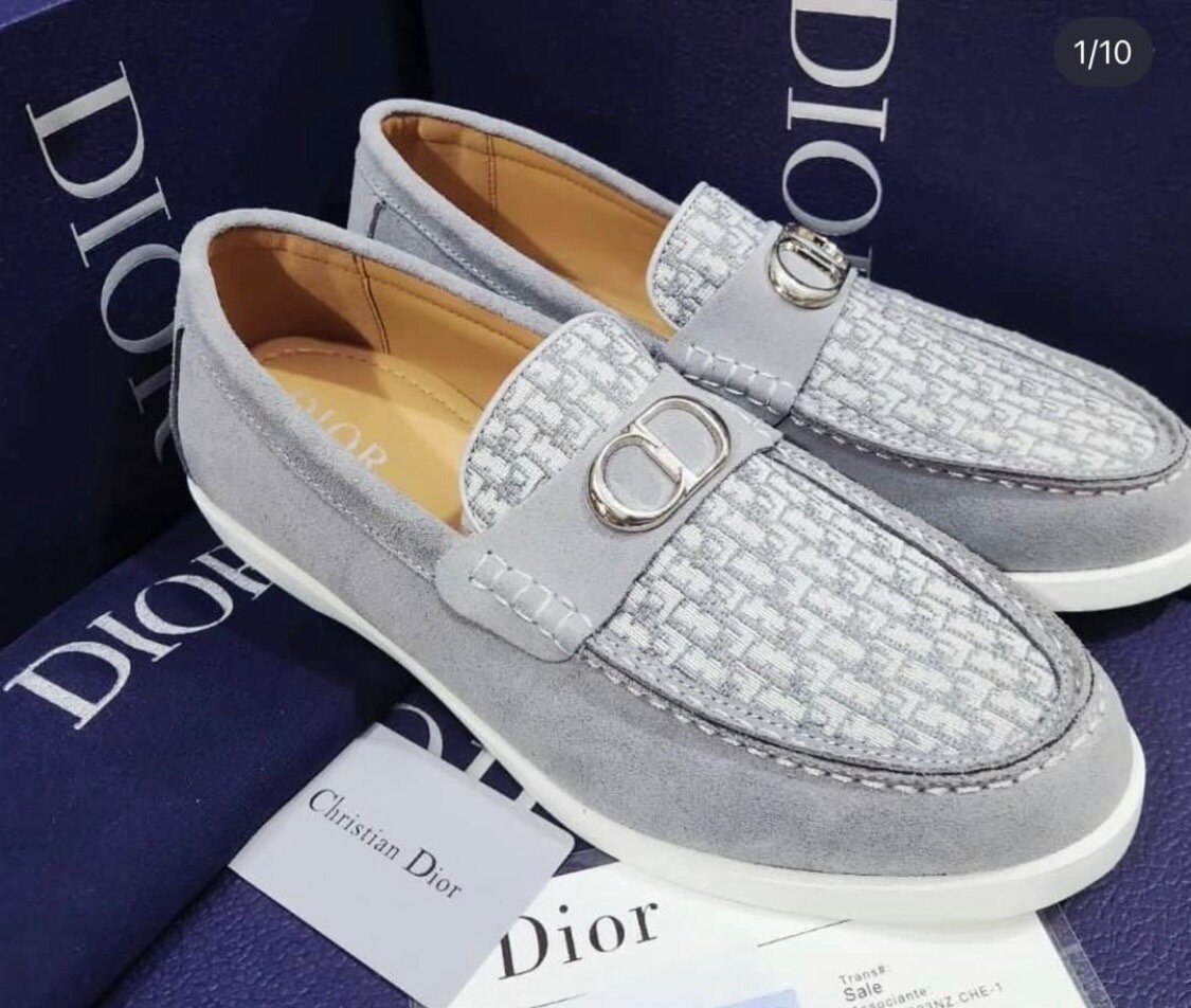 Mocassins élégants Dior en cuir