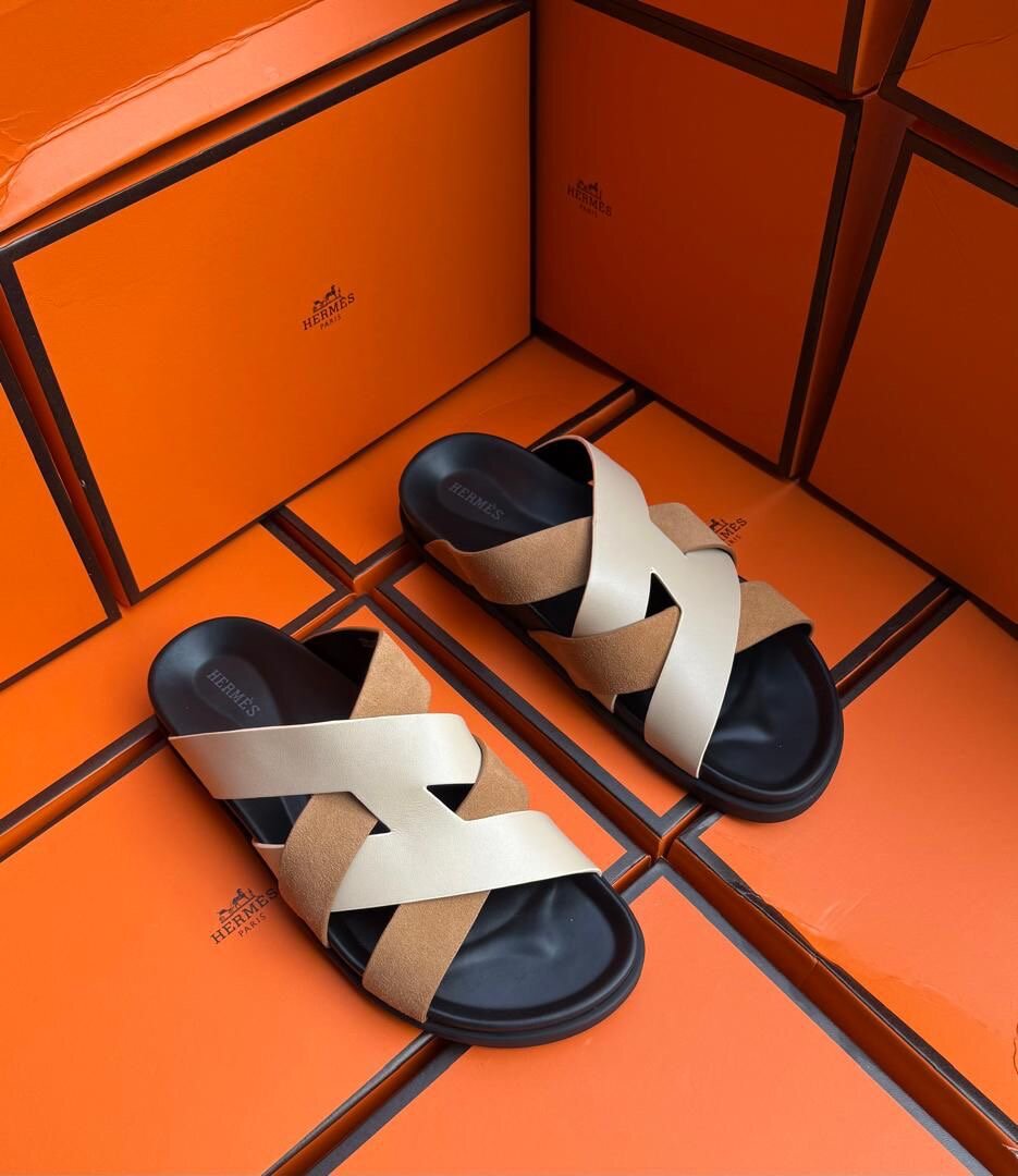 Sandales cuir luxe homme