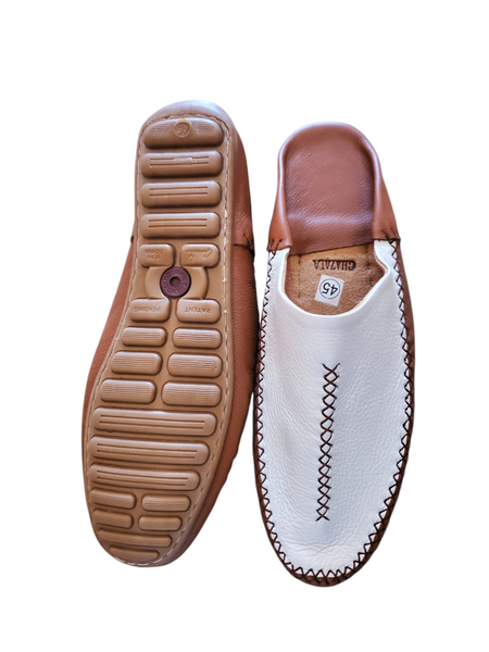 Babouche   cuir confort homme
