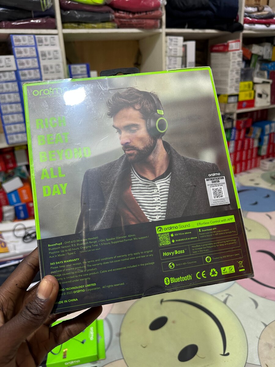 Casque Bluetooth Oraimo BoomPop2