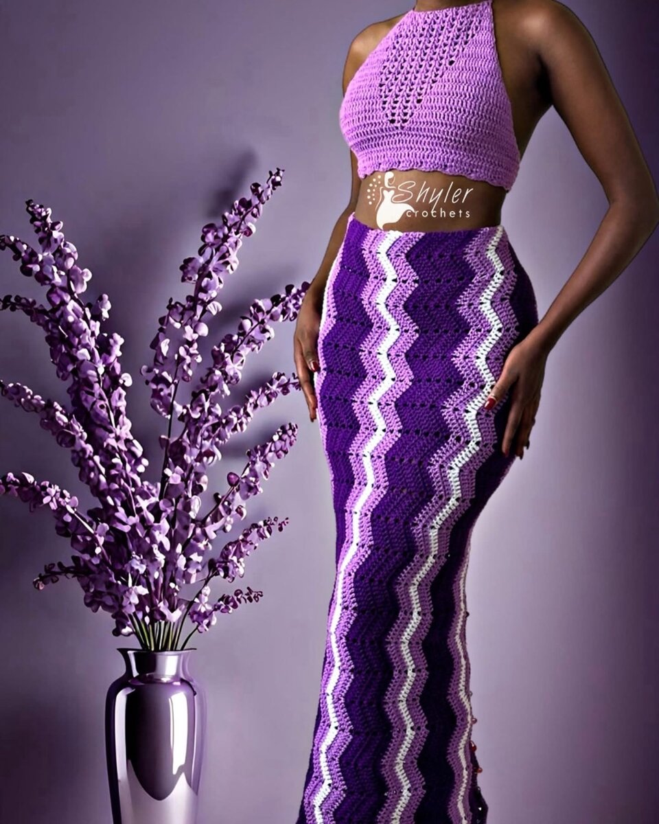 Robe en crochet tendance