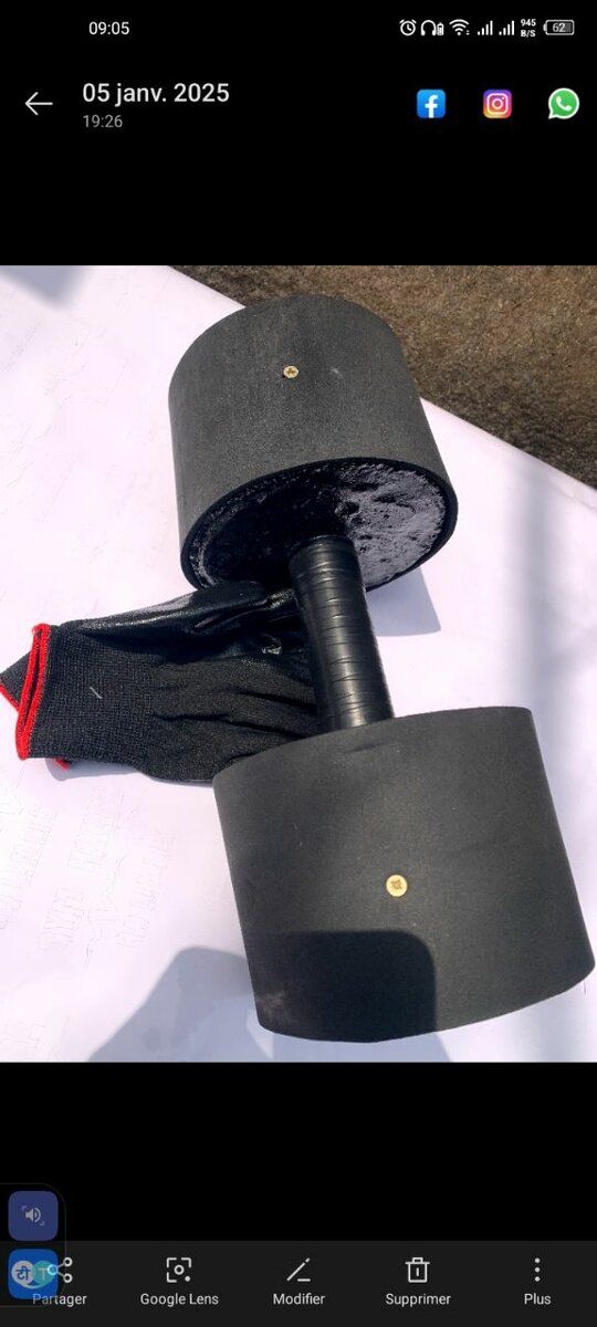 Haltère en béton 10kg GYM HOUS