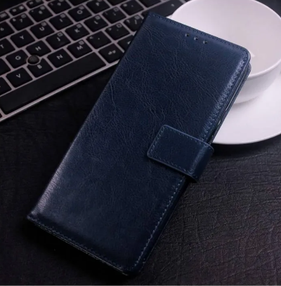 Vivo_Y35 Case, Premium PU Leather Magnetic Shockproof Book Stand Folio Flip Wallet Case Cover with Card Holder