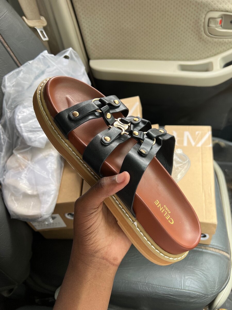Celine and Zara slippers