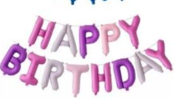 Ballons gonflables Happy birthday disponible 