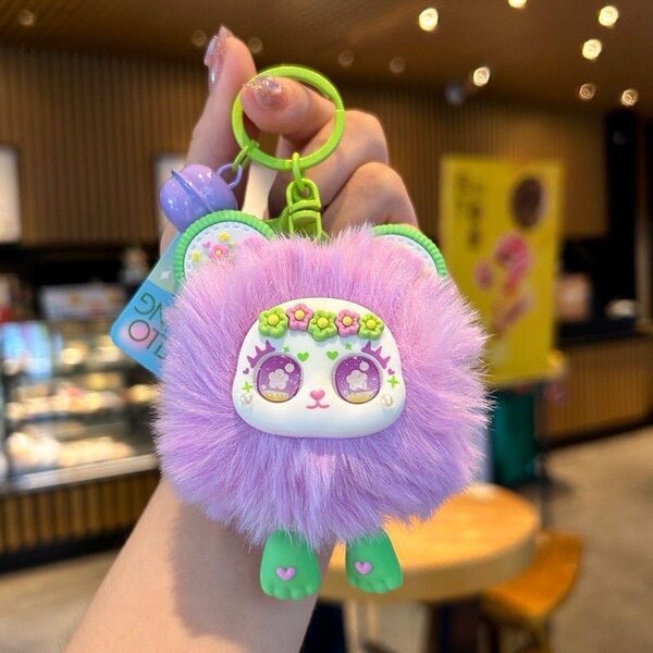 Cute Fluffy Keychain Set