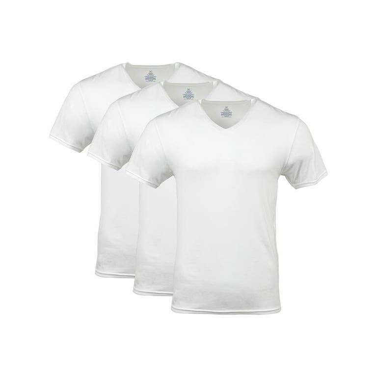 GEORGE, 3-Pack Cotton Stretch  V-Neck Tee, XL