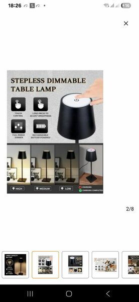 Lampe de table LED graduelle