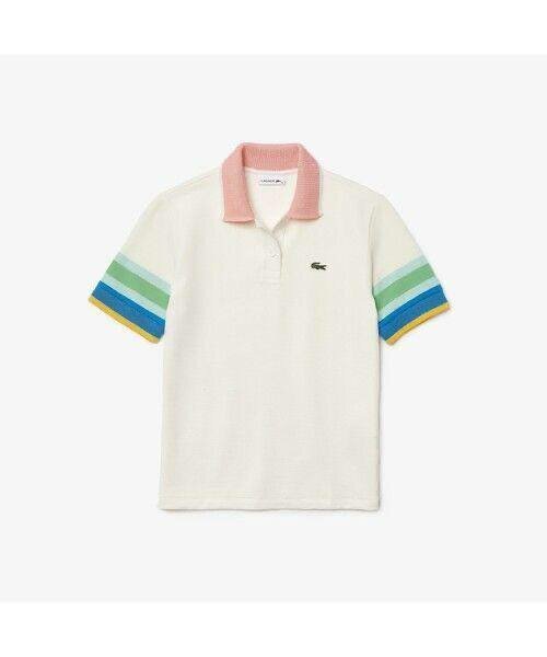 Polo coloré à col Lacoste