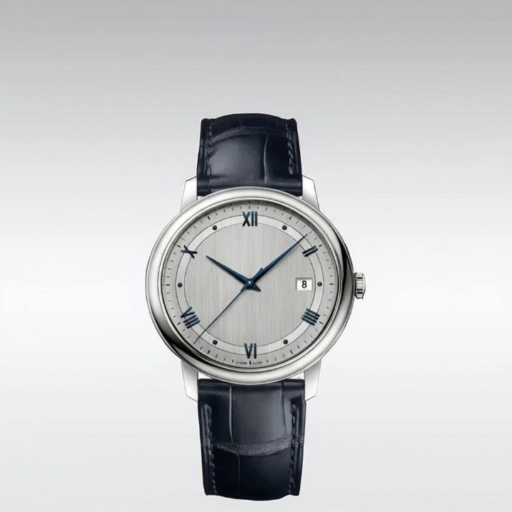 Montre en cuir élégant homme