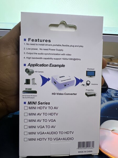 Convertisseur HDMI vers AV Mini