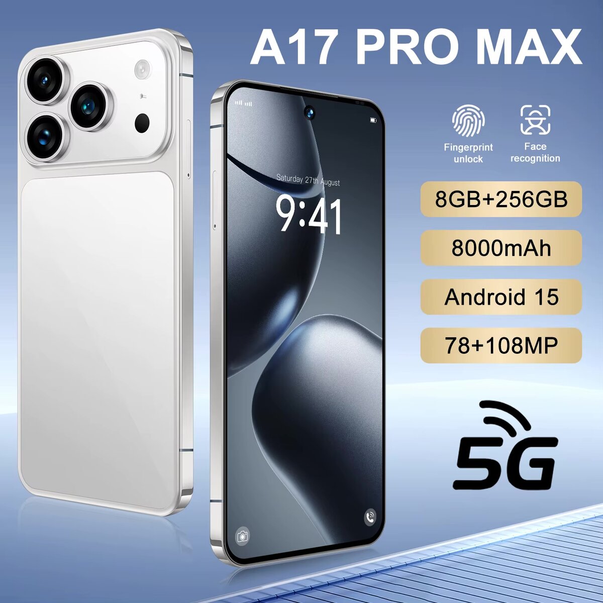 Smartphone 5G A17 Pro Max