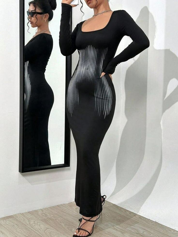 Robe moulante en jersey