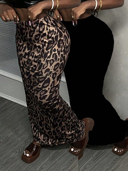 Jupe Maxi Léopard Femme