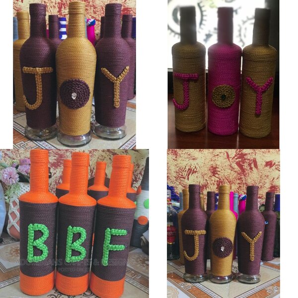 Bottle Flower Vase (Set)