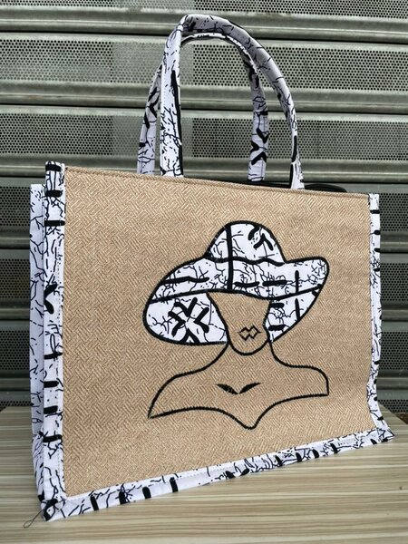 Sac de plage en toile ethnique