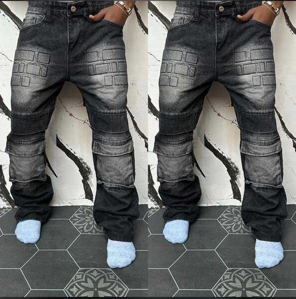 Jeans cargo tendance homme