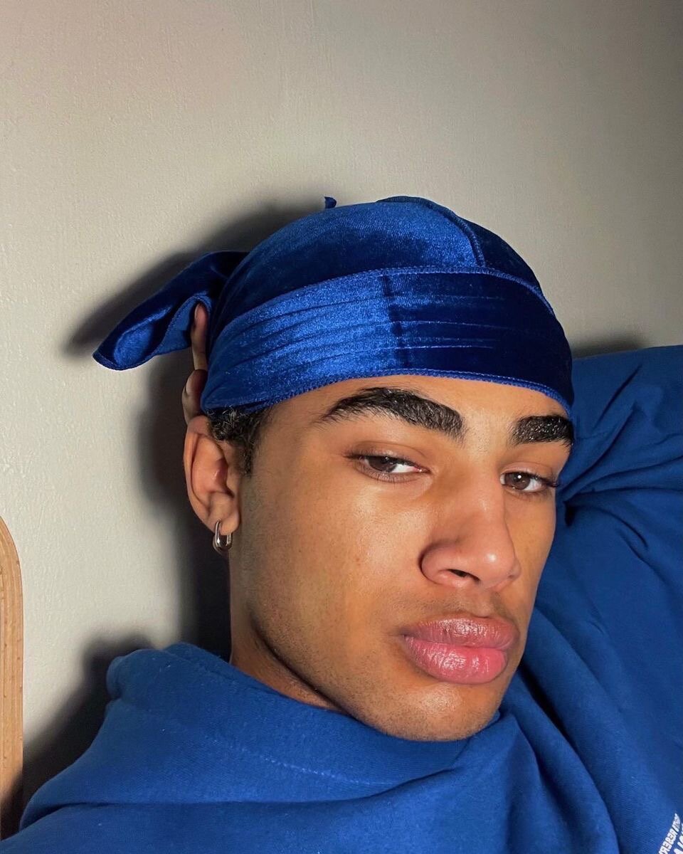 Durag en soie pour homme