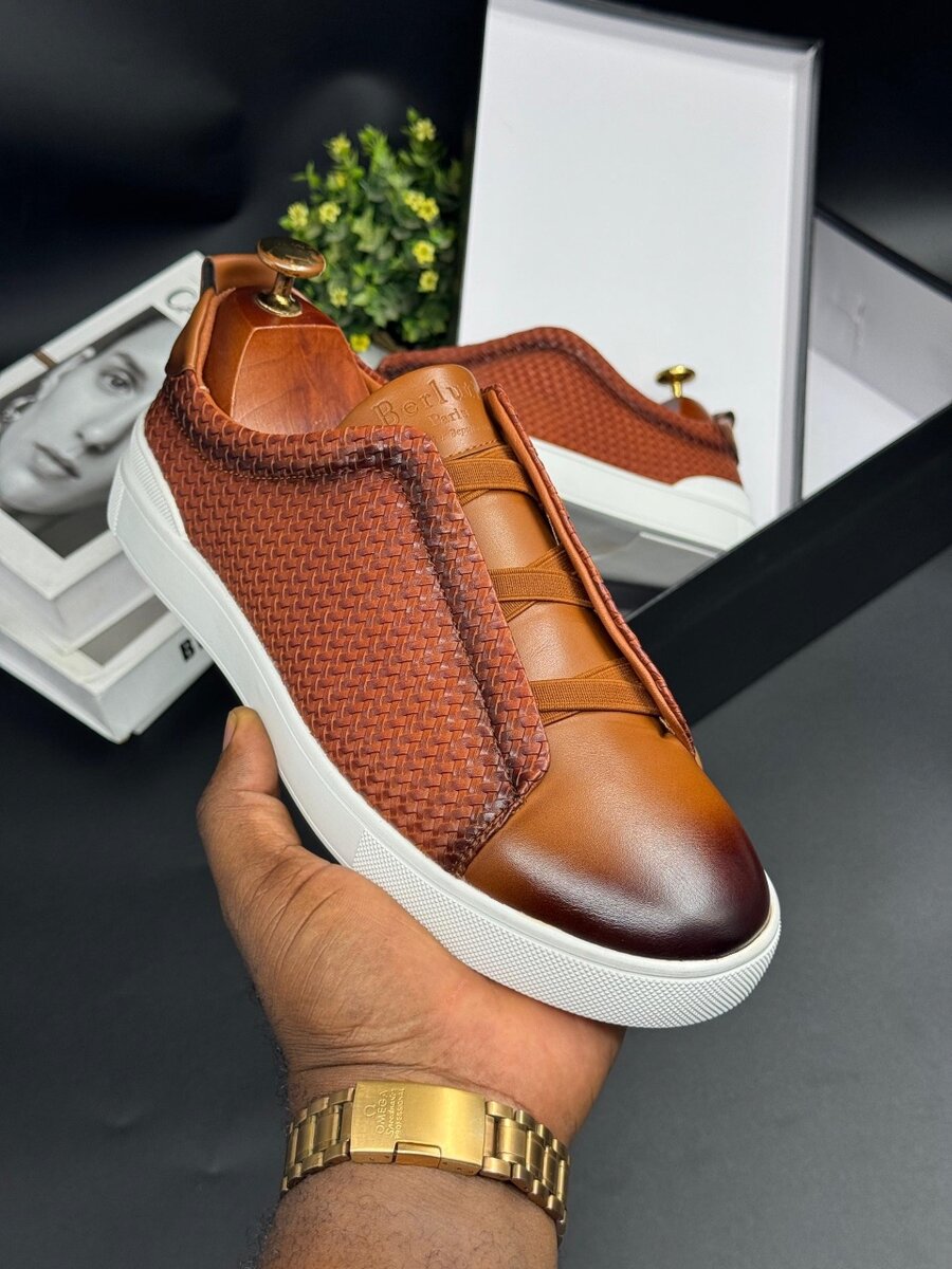 BERLUTI BROWN AND WHITE
