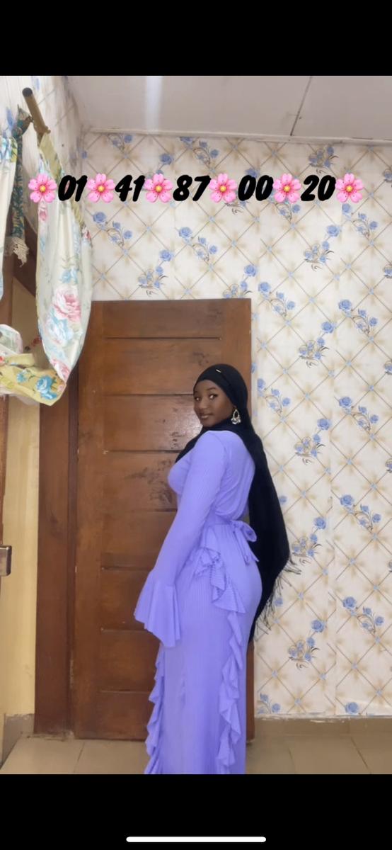 Robe longue violette élégante