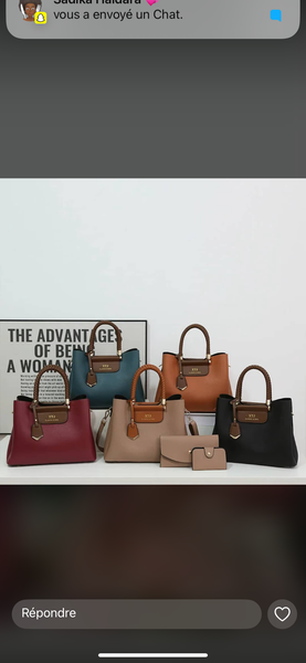 Sac à main élégant 3 pièces