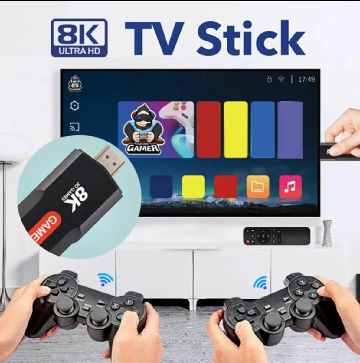 Clé TV 8K Ultra HD Gaming