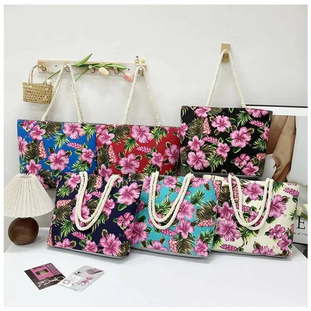 Sac cabas à fleurs chic