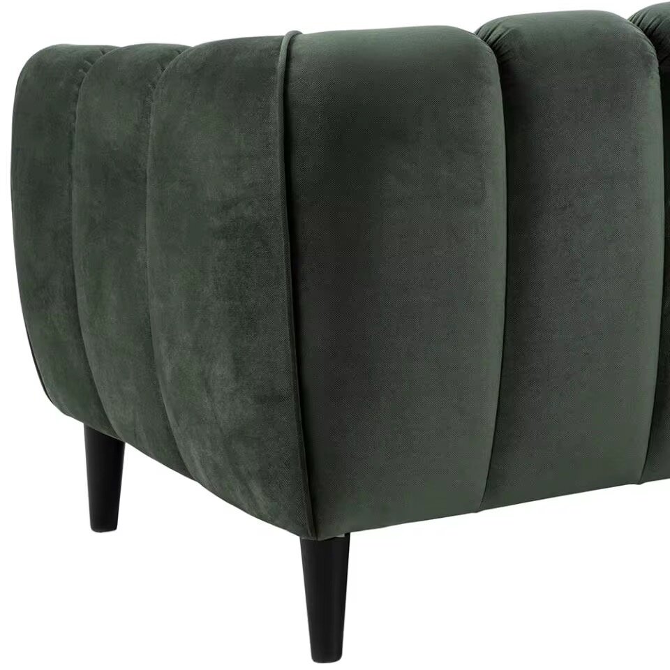 Canapé moderne en velours vert