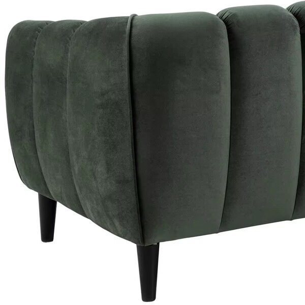 Canapé moderne en velours vert