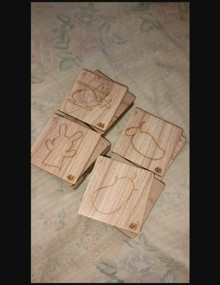 32 Pcs Wooden Drawing Boards