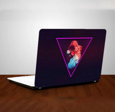 Retro wave Laptop Back Skin Sticker-Laptop Back Skin-Laptop Skin Vinyl Sticker Decal, 13 13.3 14.6 15 15.4 15.6 inch Laptop Skin Sticker Cover For All Laptops