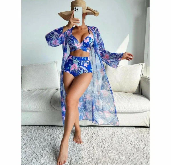 Ensemble de Plage Floral Élégant
