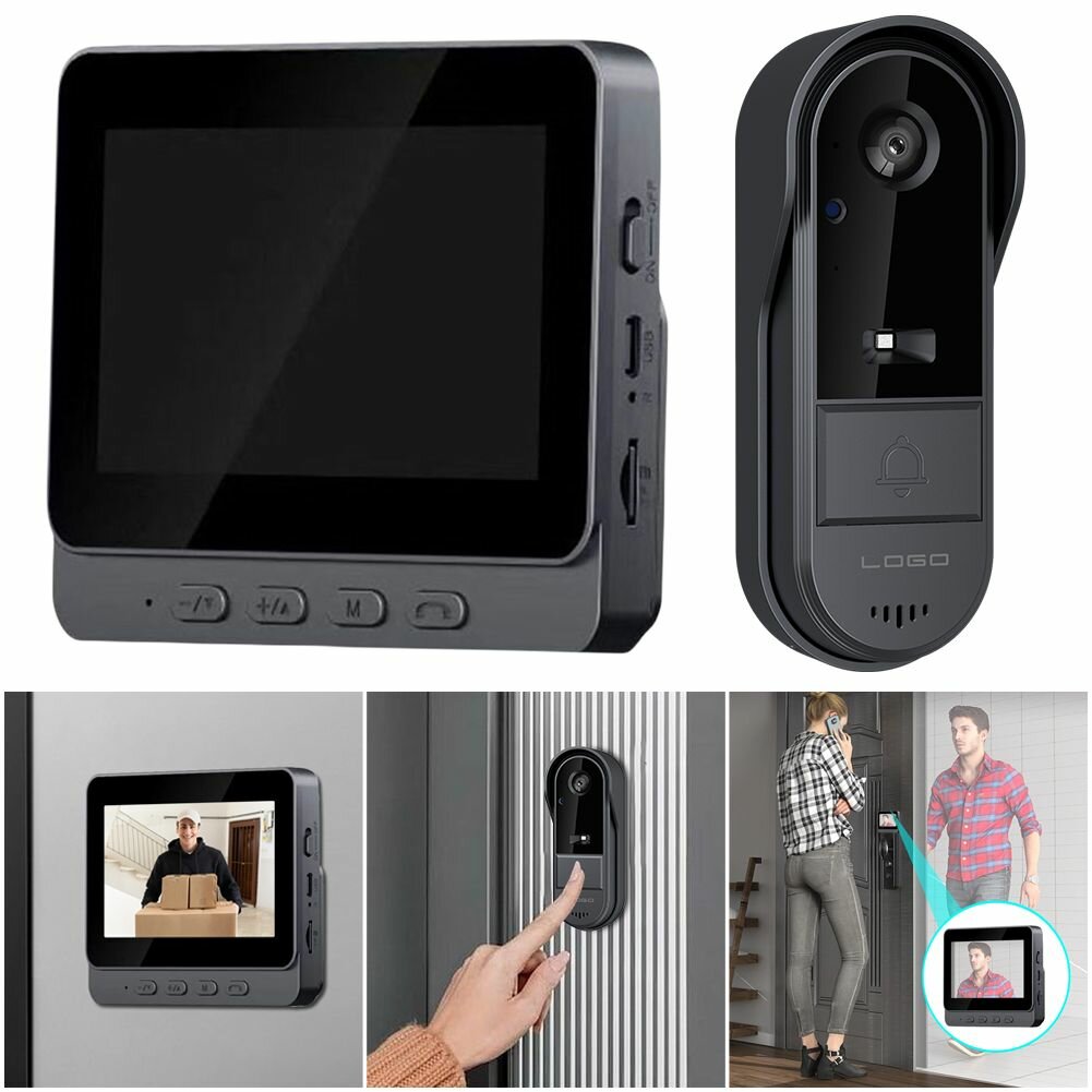 Wireless Visual audio video doorbell Intercom