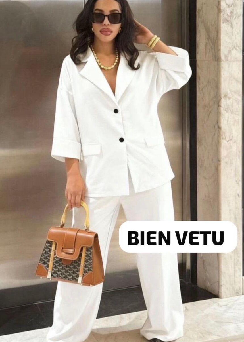 Costume élégant oversize