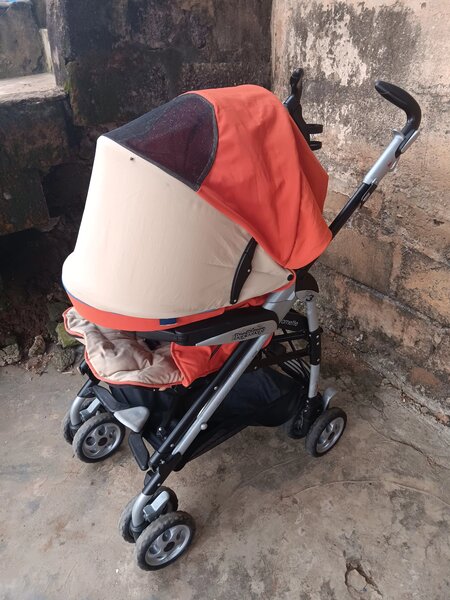 Poussette Pliante Orange