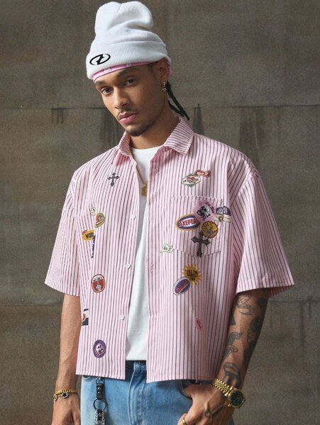 Chemise à motifs floraux homme