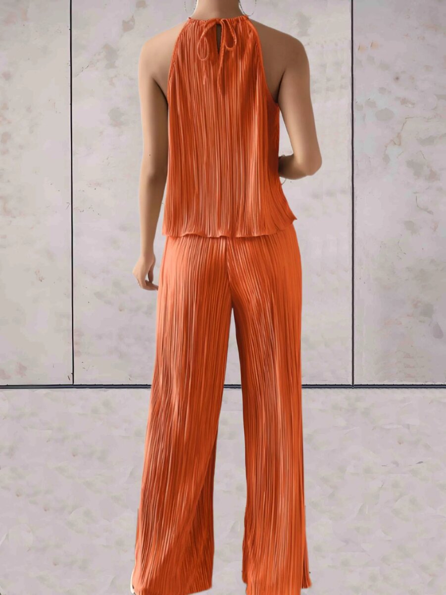 Ensemble Plissé Élégant Femme