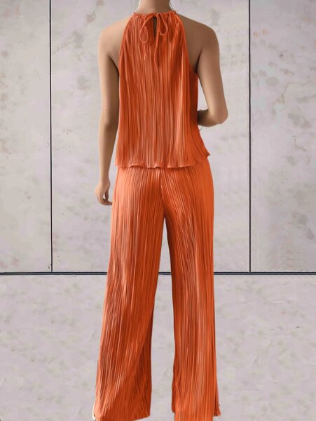 Ensemble Plissé Élégant Femme