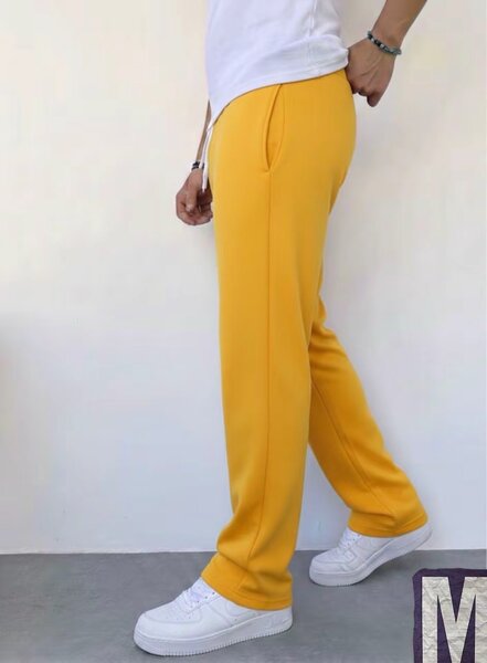 Pantalon jaune décontracté