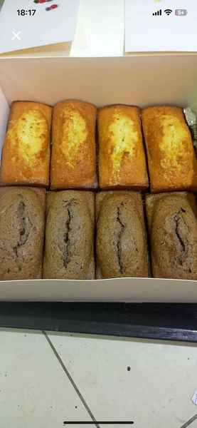 Barre de cake vanille et choco