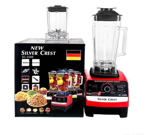 2 in 1 Silver Crest Heavy Duty Commercial Blender