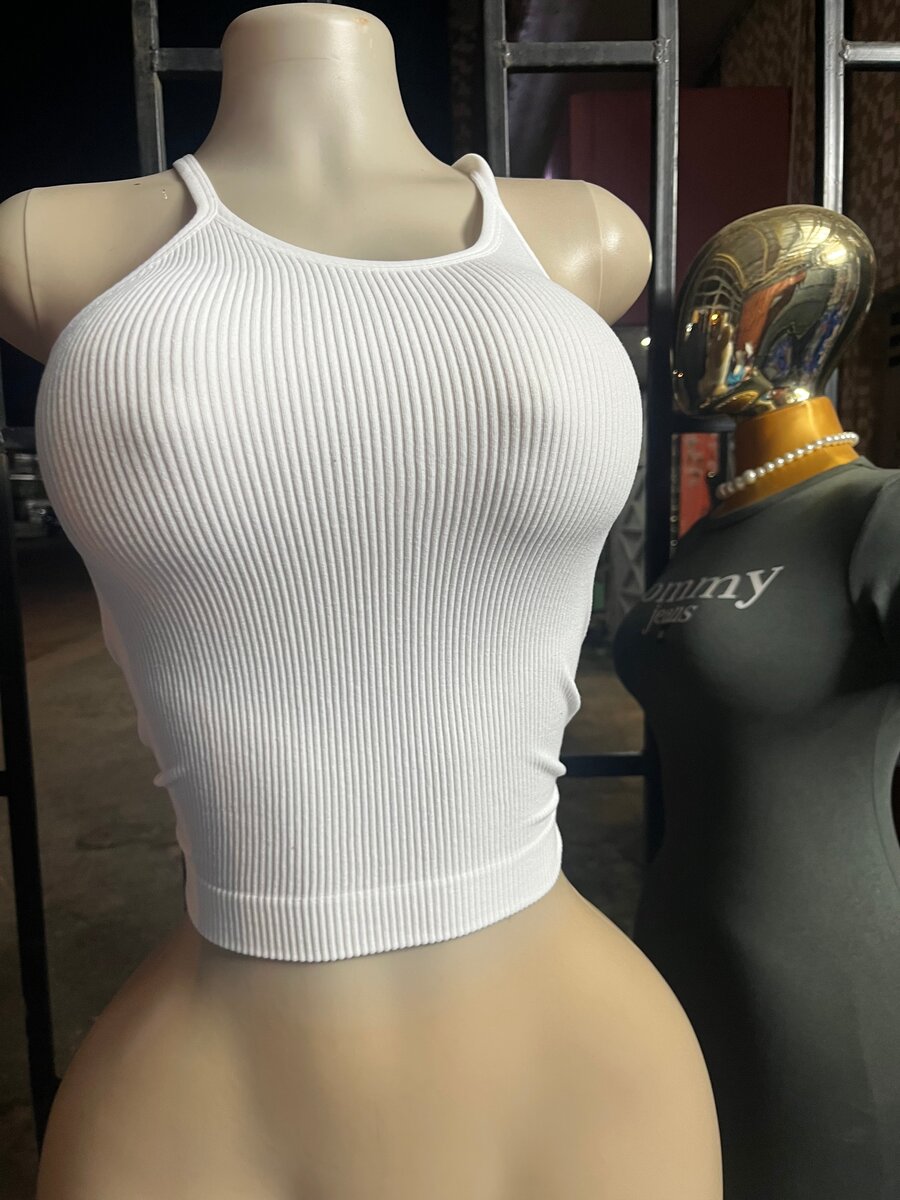 Débardeur côtelé femme