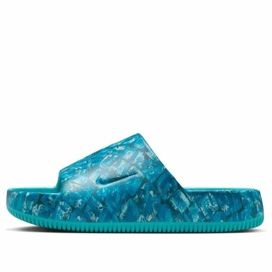 Claquettes confort bleu motif