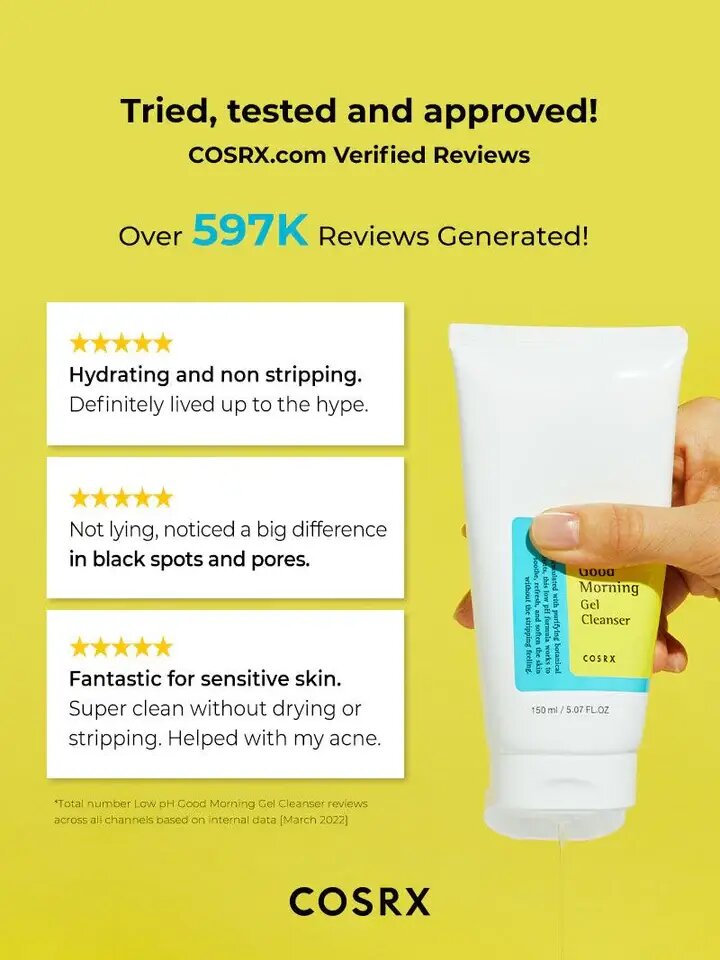 Cosrx low pH Good Morning cleanser