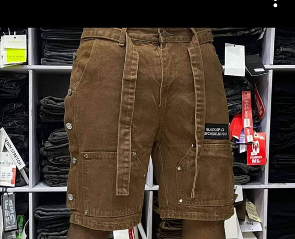 brown shorts